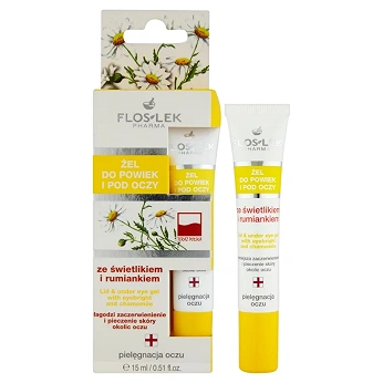 Flos-Lek Żel ze świetlikiem i rumiankiem , do powiek i pod oczy, 10 g
