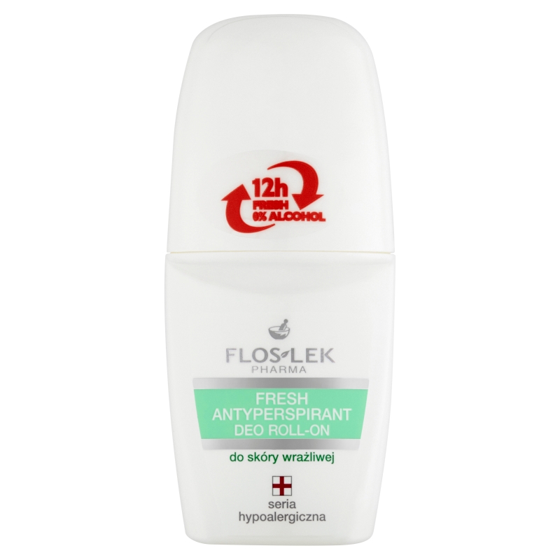 Flos-Lek Sensitive, antyperspirant deo roll-on do skóry wrażliwej, 50 ml