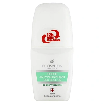 Flos-Lek Sensitive, antyperspirant deo roll-on do skóry wrażliwej, 50 ml
