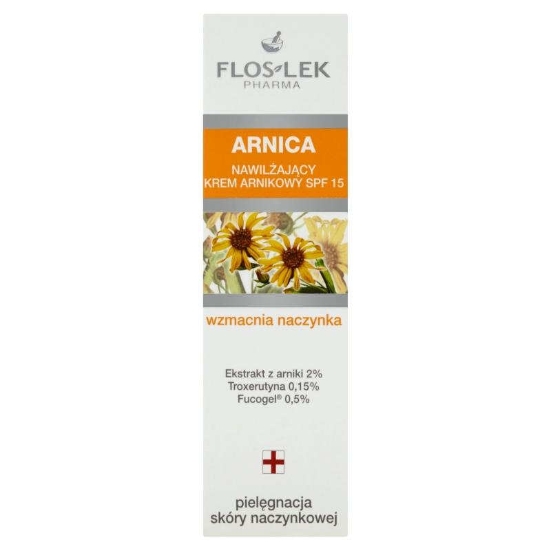 Flos-Lek, krem arnikowy, nawilżający, SPF 15, 50 ml