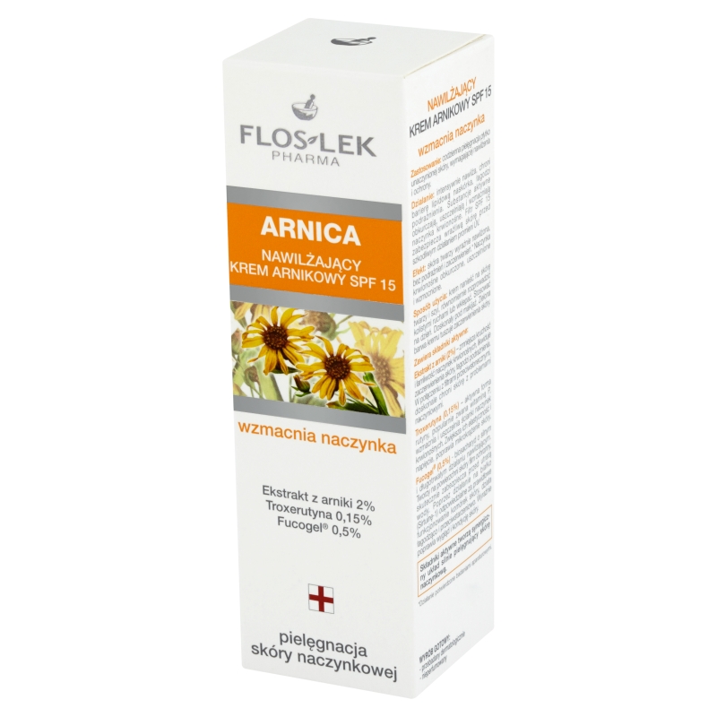 Flos-Lek, krem arnikowy, nawilżający, SPF 15, 50 ml