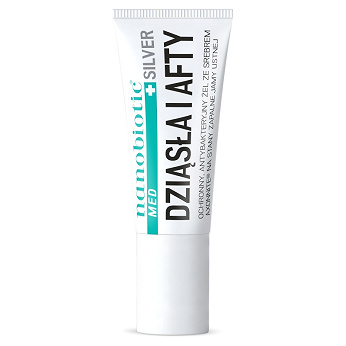 Nanobiotic MED Silver Dziąsła i Afty, żel na stany zapalne jamy ustnej, 15 ml