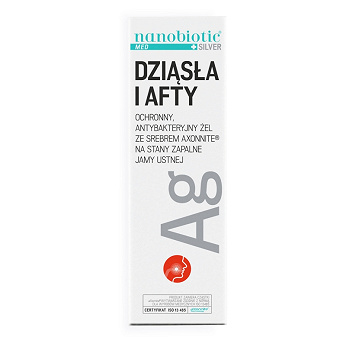 Nanobiotic MED Silver Dziąsła i Afty, żel na stany zapalne jamy ustnej, 15 ml