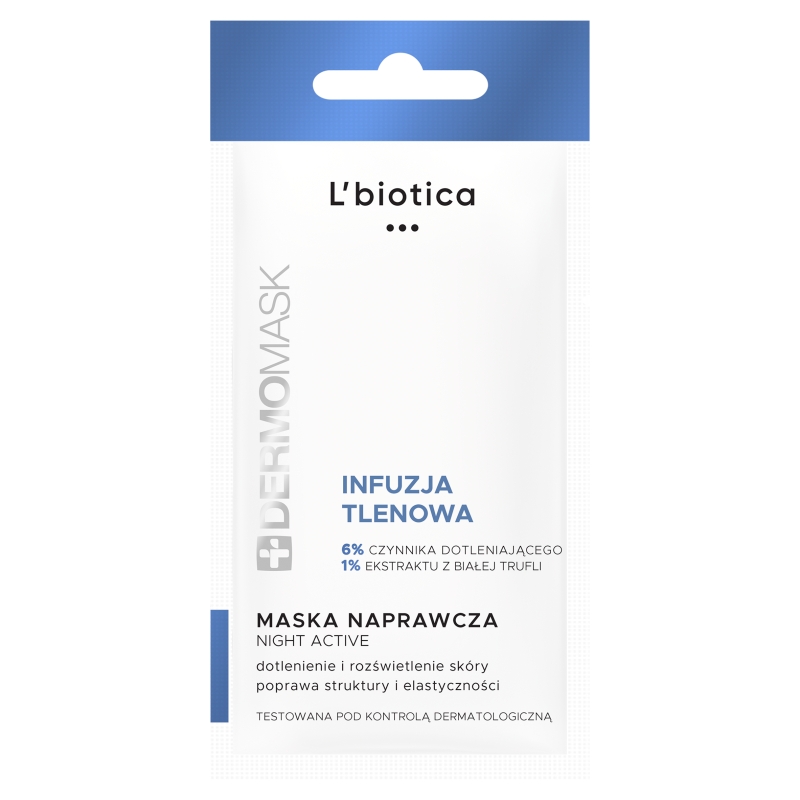 DERMOMASK Night Active naprawcza maseczka infuzja tlenowa, 12 ml