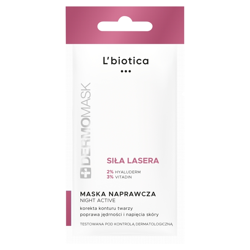 DERMOMASK Night Active naprawcza maseczka siła lasera, 12 ml