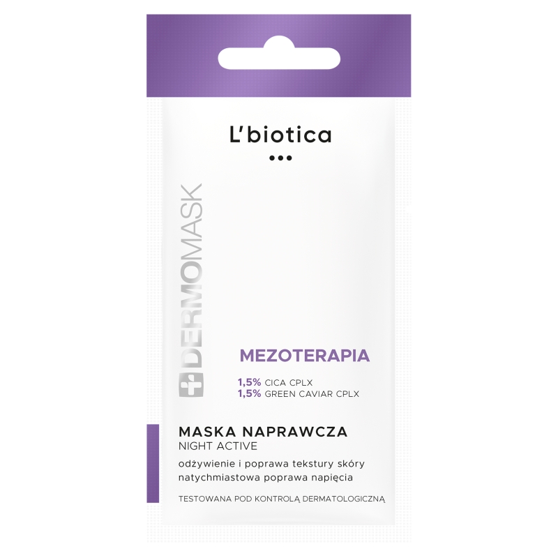 DERMOMASK Night Active naprawcza maseczka mezoterapia, 12 ml