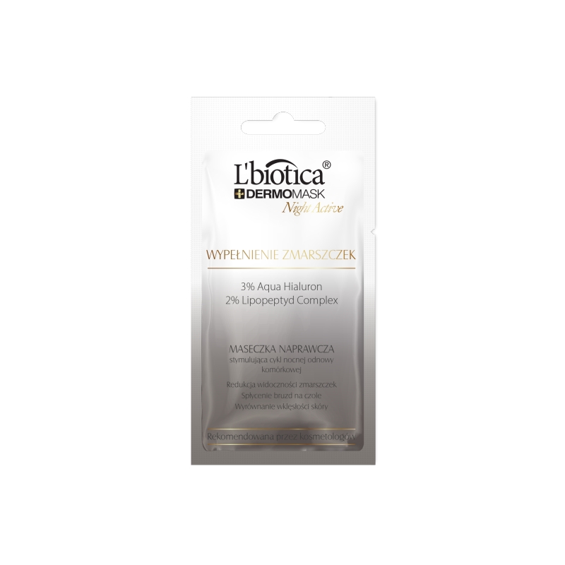 L'Biotica Dermomask Night , maseczka naprawcza na noc, 12 ml