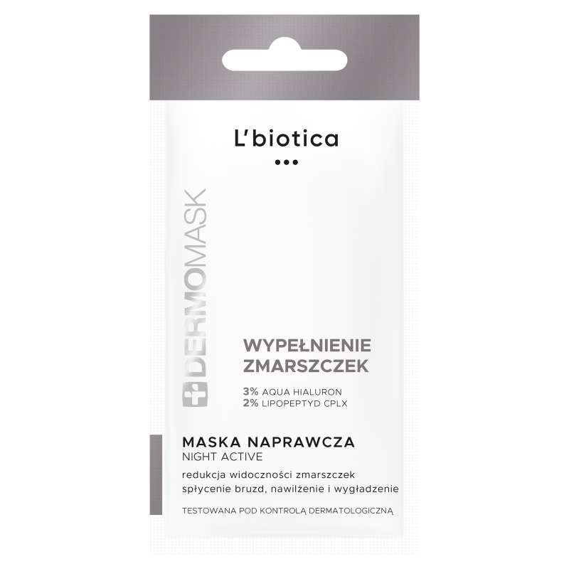 L'Biotica Dermomask Night  maseczka naprawcza na noc, 12 ml