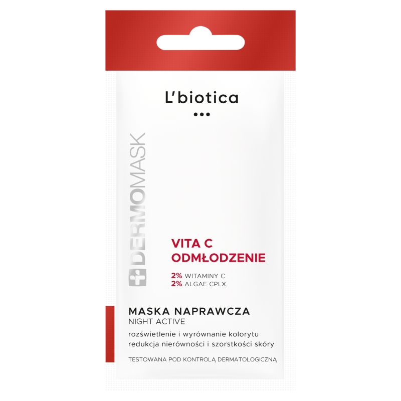 DERMOMASK Night Active naprawcza maseczka z witamina C +, 12 ml