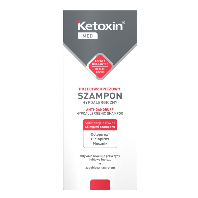 Ketoxin Med, szampon przeciwłupieżowy hypoalergiczny, 200 ml