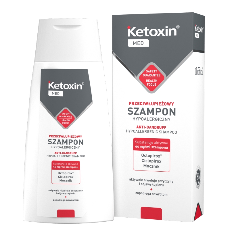Ketoxin Med, szampon przeciwłupieżowy hypoalergiczny, 200 ml