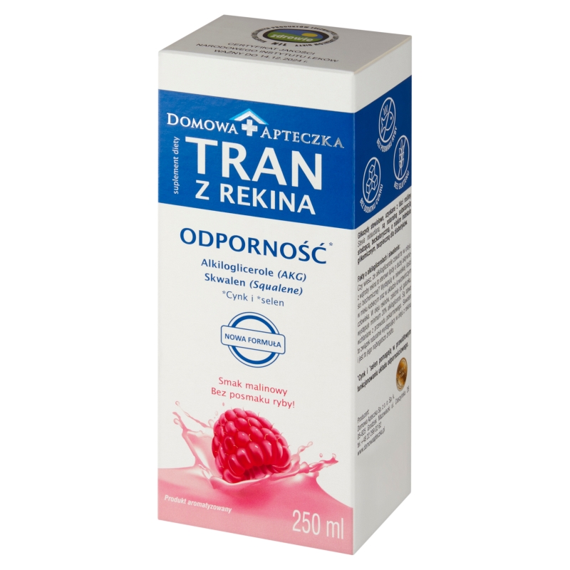 Domowa Apteczka, Tran z rekina o smaku malinowym 250ml