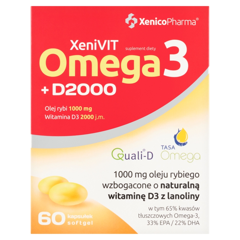 Bio Omega 3 +D 2000 60 kapsułek