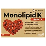 Monolipid K Forte kapsułki ze składnikami wspomagającymi obniżenie poziomu cholesterolu, 30 szt.