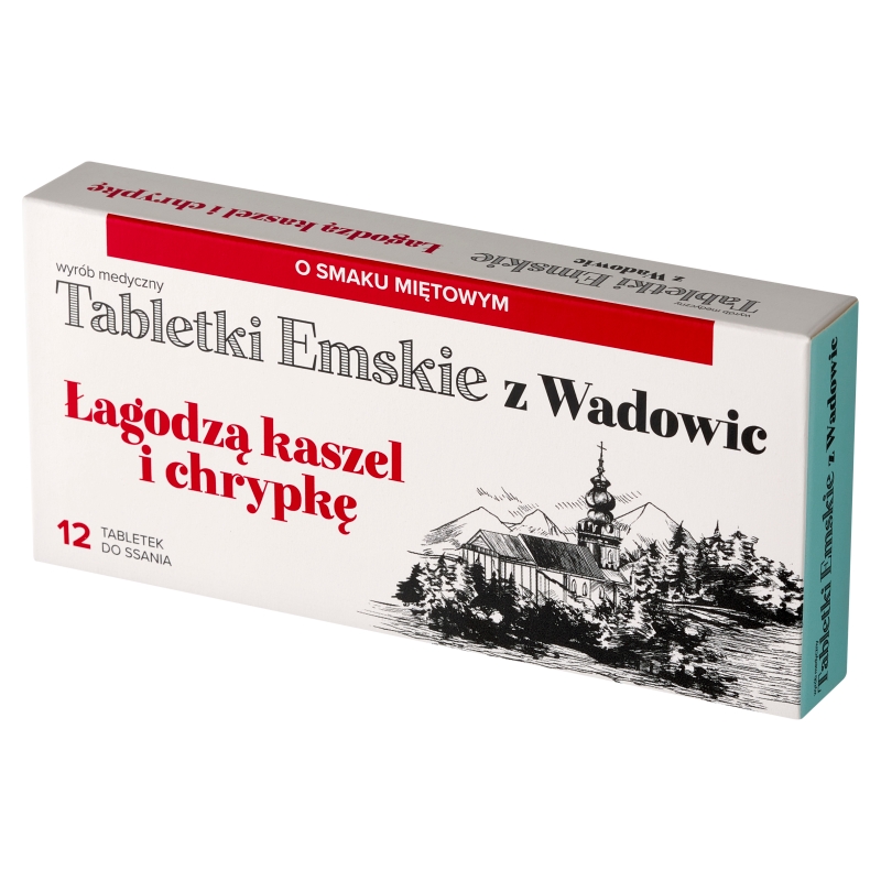 Tabletki Emskie Z Wadowic, 12 tabletek KRÓTKA DATA 31.08.2026