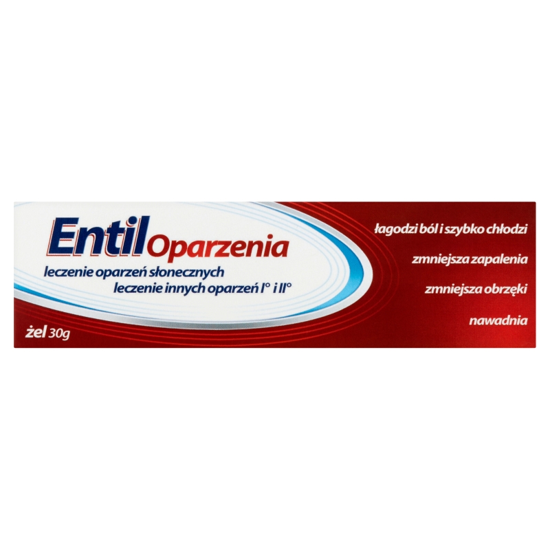 Entil Oparzenia żel na oparzenia, łagodzący ból i zmniejszający obrzęk, 30 g
