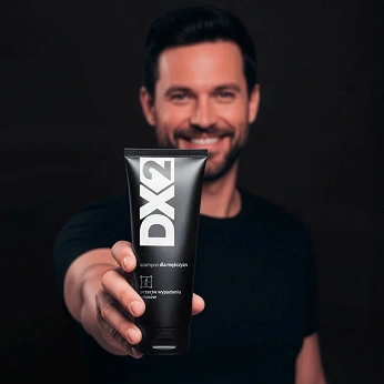 DX2 Szampon do włosów skłonnych do wypadania, odbudowujący cebulki oraz wzmacniający słabe włosy dla mężczyzn, 150 ml