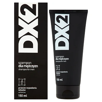 DX2 Szampon do włosów skłonnych do wypadania, odbudowujący cebulki oraz wzmacniający słabe włosy dla mężczyzn, 150 ml