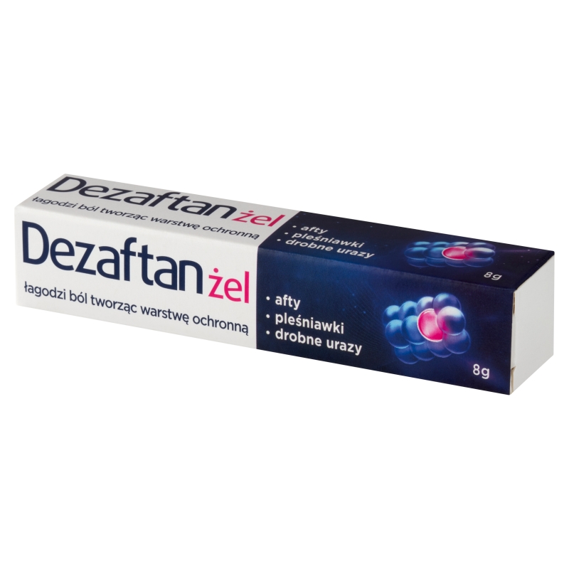 Dezaftan, żel łagodzący ból na afty, pleśniawki, drobne urazy, tuba 8 ml