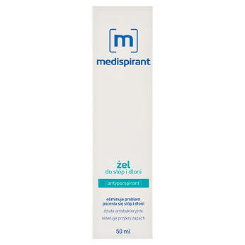 Medispirant, żel na nadmierną potliwość stóp i dłoni, 50 ml