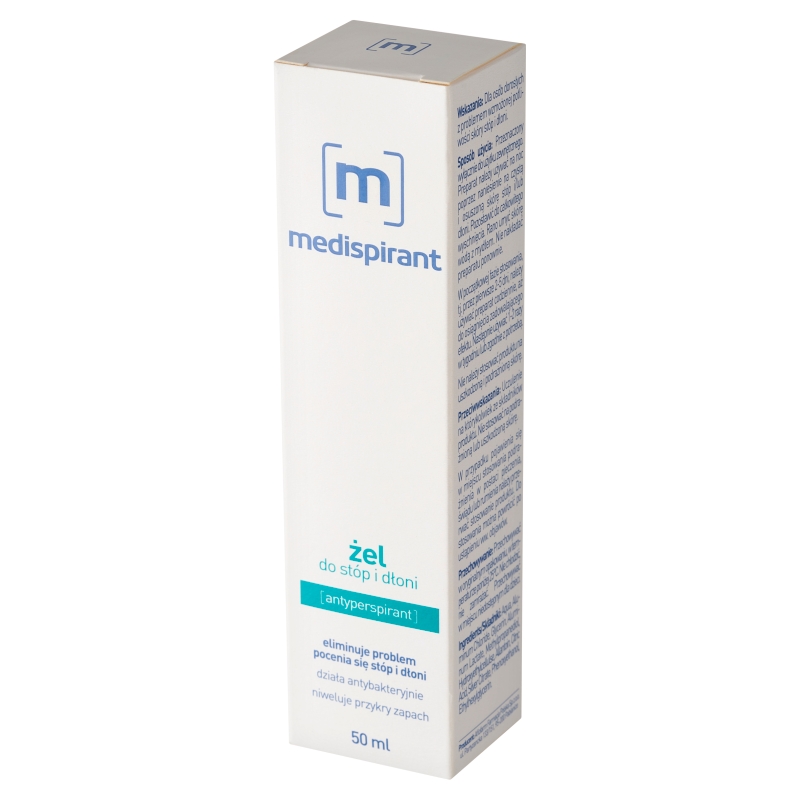 Medispirant, żel na nadmierną potliwość stóp i dłoni, 50 ml