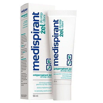 Medispirant, żel na nadmierną potliwość stóp i dłoni, 50 ml