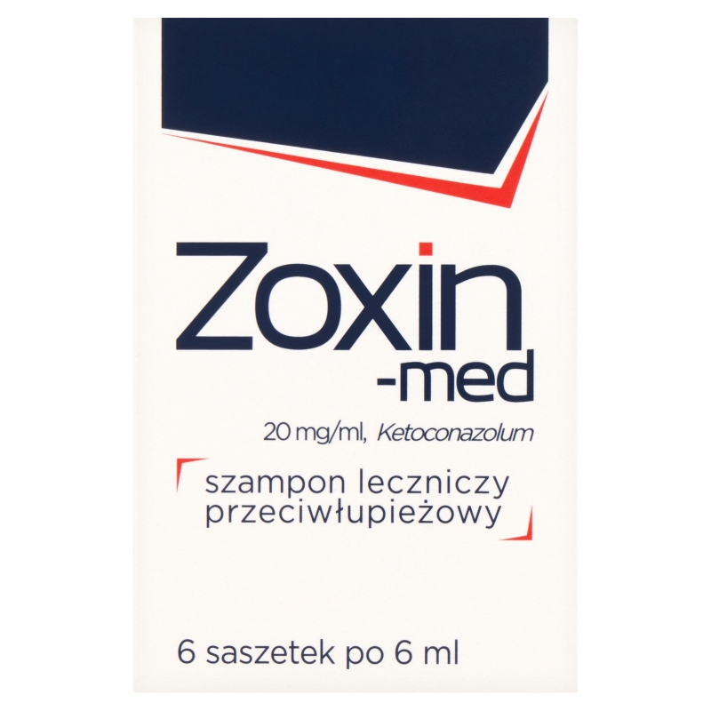 Zoxin-med szampon leczniczy przeciwłupieżowy, 6 sasz. x 6 ml
