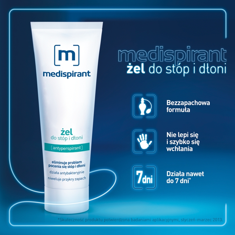 Medispirant, żel pod prysznic na nadmierną potliwość całego ciała, 180 ml