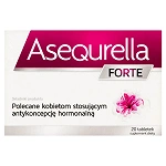 Asequrella Forte, tabletki polecane dla kobiet stosujących antykoncepcje hormonalną, 20 szt.