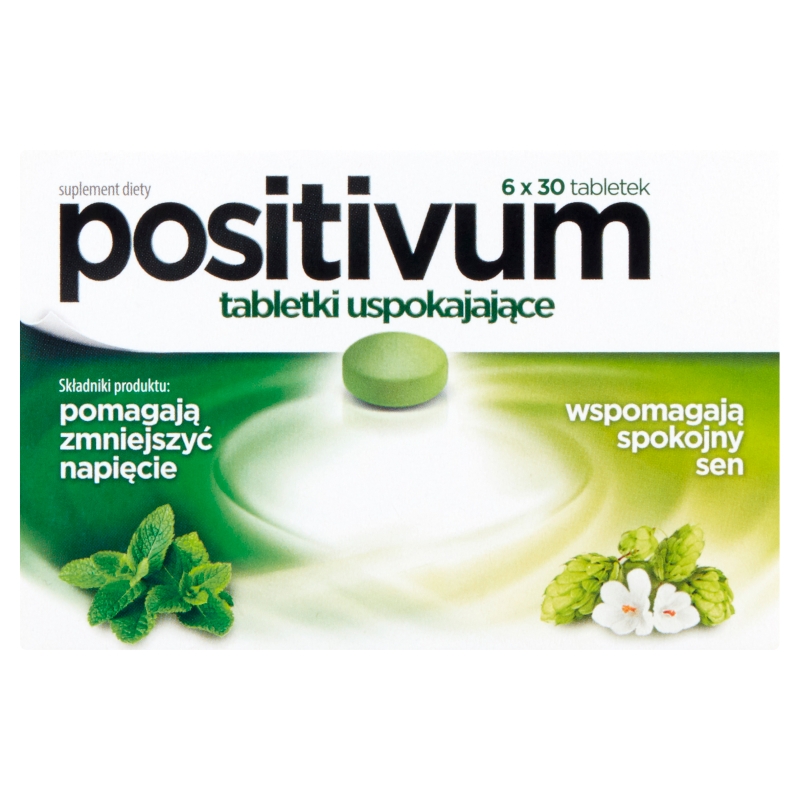 Positivum tabletki ze składnikami wspomagającymi spokojny, 180 szt.