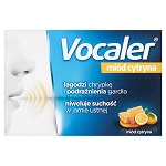 Vocaler miód cytryna pastylki do ssania na chrypę i suchość w gardle, 24 szt.