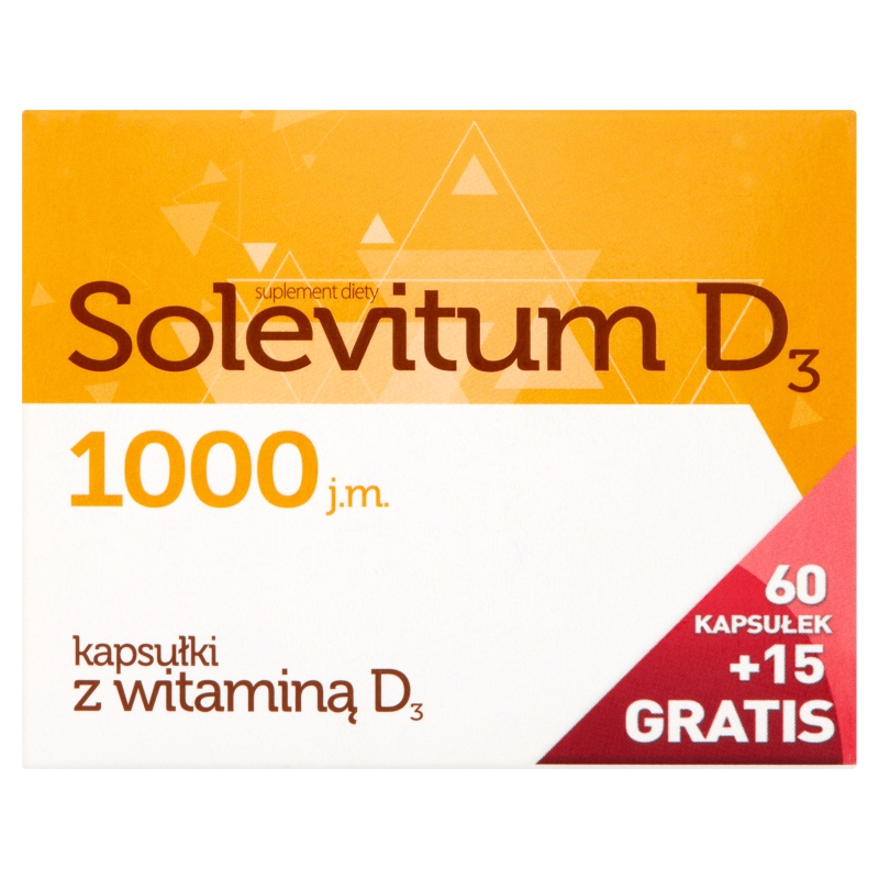 Solevitum D3, kapsułki z witaminą D3, 75 szt., 1000 j.m.