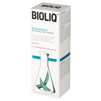 Bioliq Clean, żel do mycia 3w1 do twarzy, ciała i włosów, 180 ml
