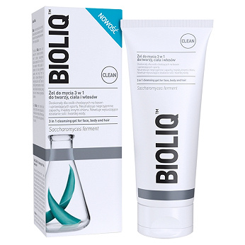 Bioliq Clean, żel do mycia 3w1 do twarzy, ciała i włosów, 180 ml