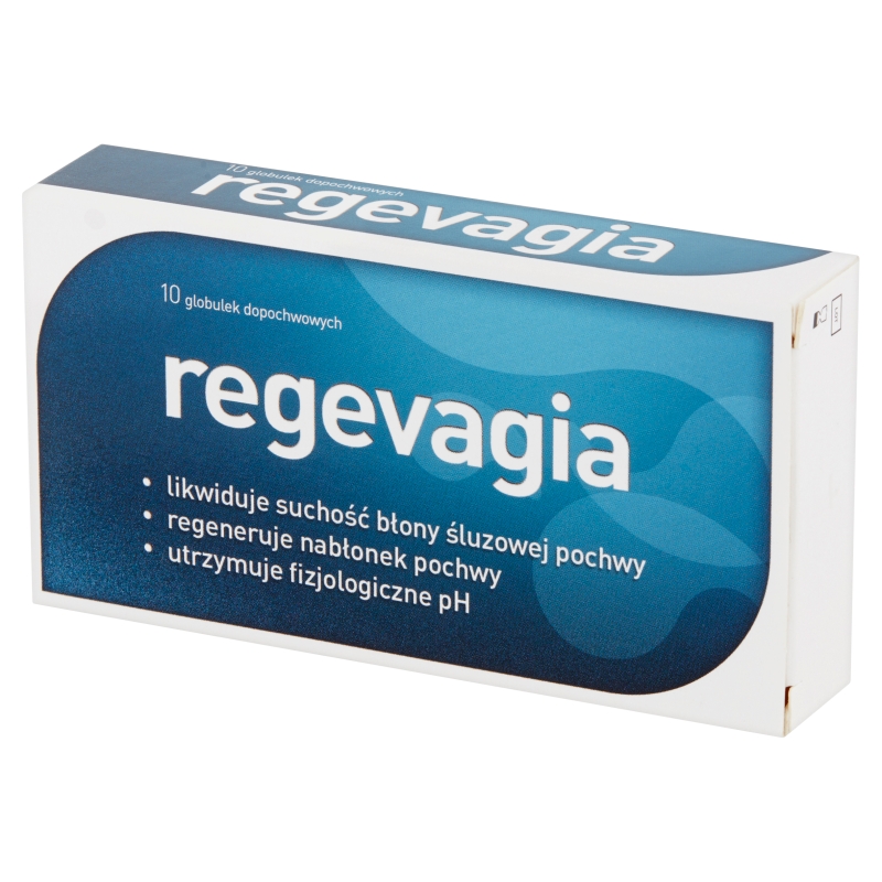 Regevagia, globulki dopochwowe łagodzące uczucie suchości i dyskomfortu, 10 szt.