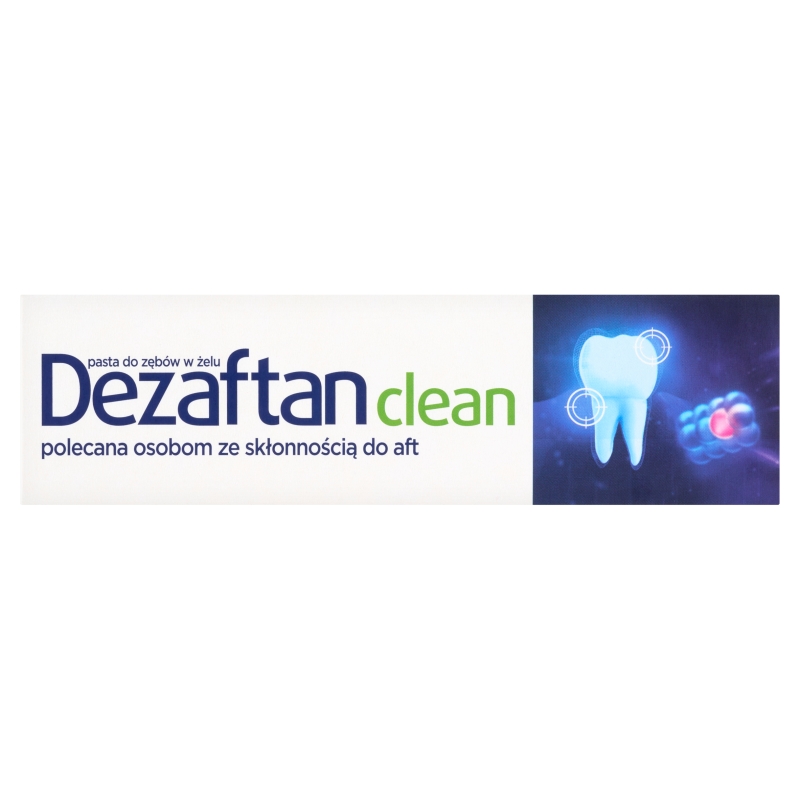 Dezaftan Clean pasta do zębów w żelu polecana dla osób z aftami, 75 ml