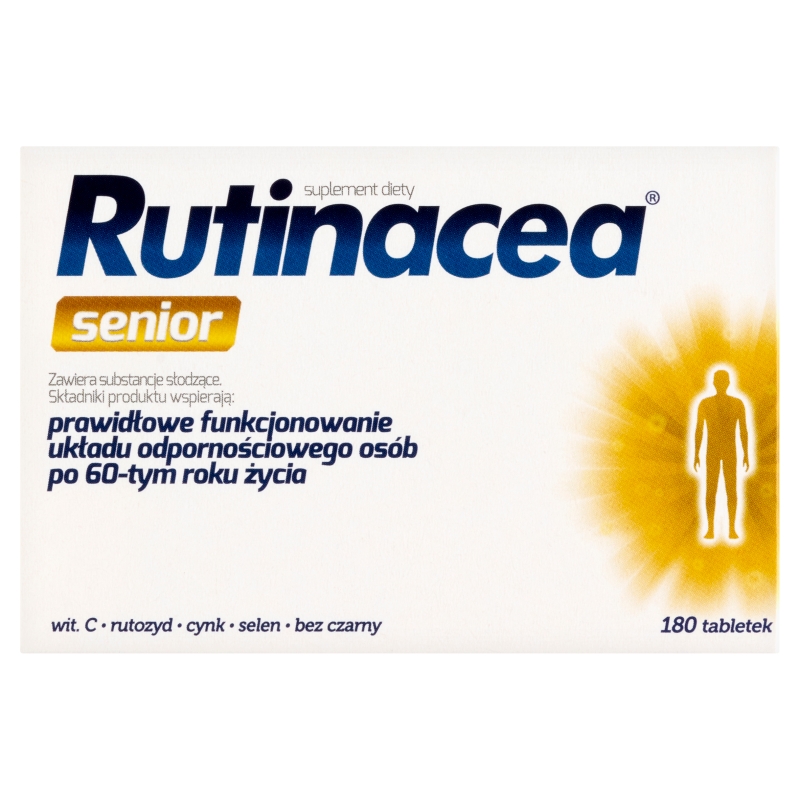 Rutinacea Senior, tabletki ze składnikami wzmacniającymi odporność, 180 szt.
