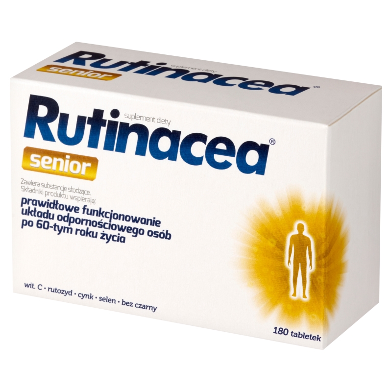 Rutinacea Senior, tabletki ze składnikami wzmacniającymi odporność, 180 szt.
