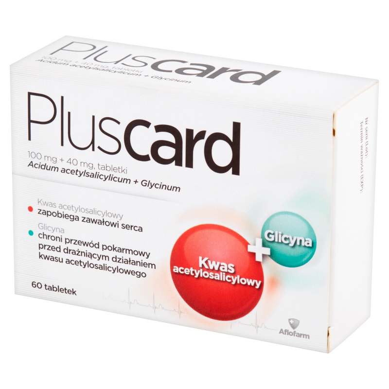 Pluscard, tabletki zapobiegające zawałowi mięśnia sercowego, 60 szt.