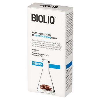 Bioliq Dermo, krem regeneracyjny do cery trądzikowej na noc, 50 ml