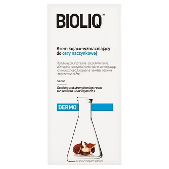 Bioliq Dermo, krem kojąco wzmacniający do cery naczynkowej, 50 ml