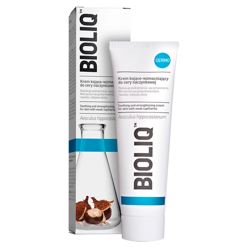Bioliq Dermo, krem kojąco wzmacniający do cery naczynkowej, 50 ml