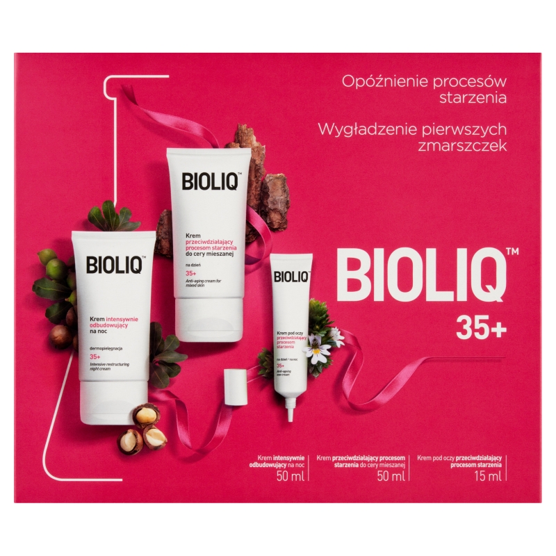 Bioliq 35+ krem pod oczy – 15 ml + krem na noc – 50 ml + krem na dzień – 50 ml