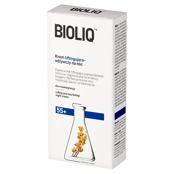 Bioliq 55+, krem liftingująco odżywczy na noc, 50 ml