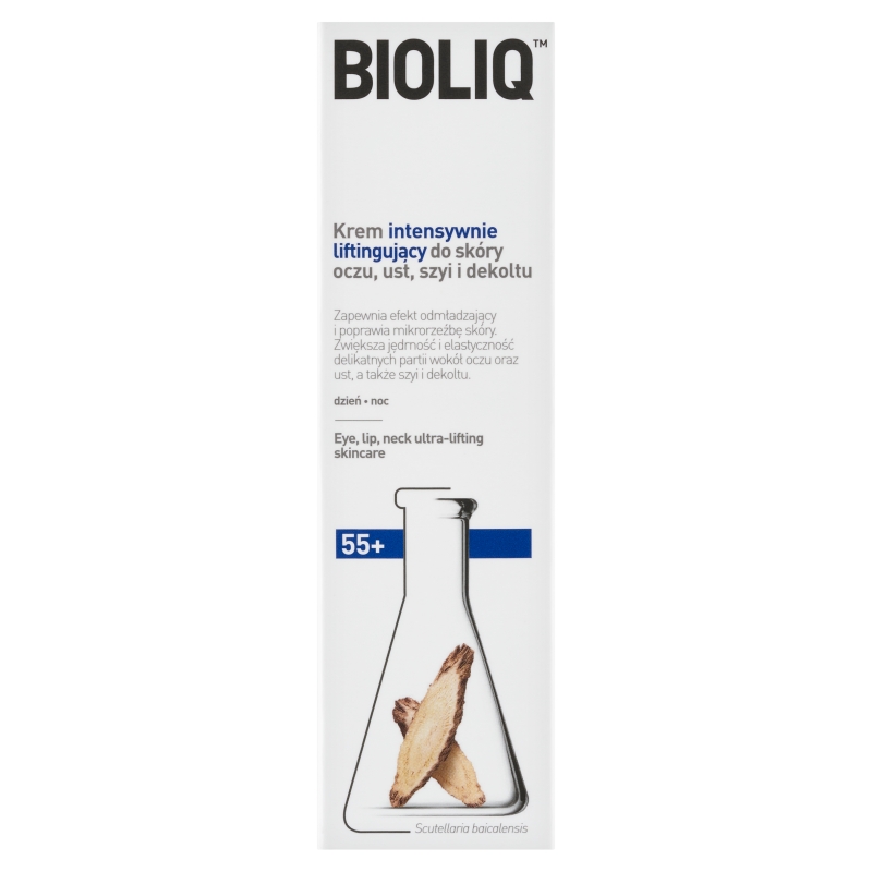 Bioliq 55+ krem intensywnie liftingujący do skóry oczu szyi i dekoltu, 30 ml
