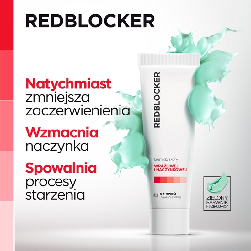 RedBlocker, krem na dzień dla skóry naczynkowej, 50 ml