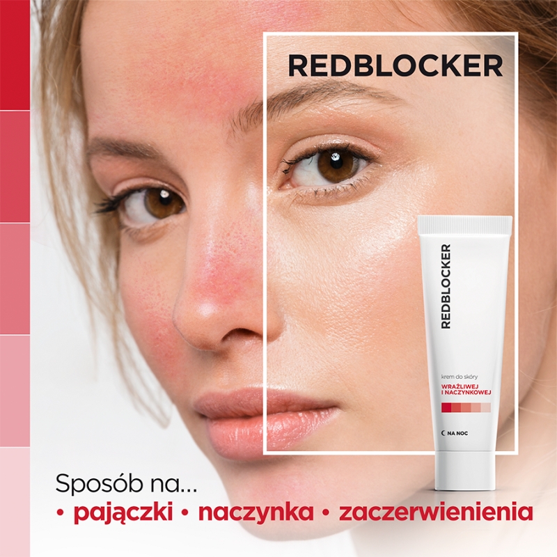 RedBlocker, krem na noc do skóry wrażliwej i naczynkowej, 50 ml