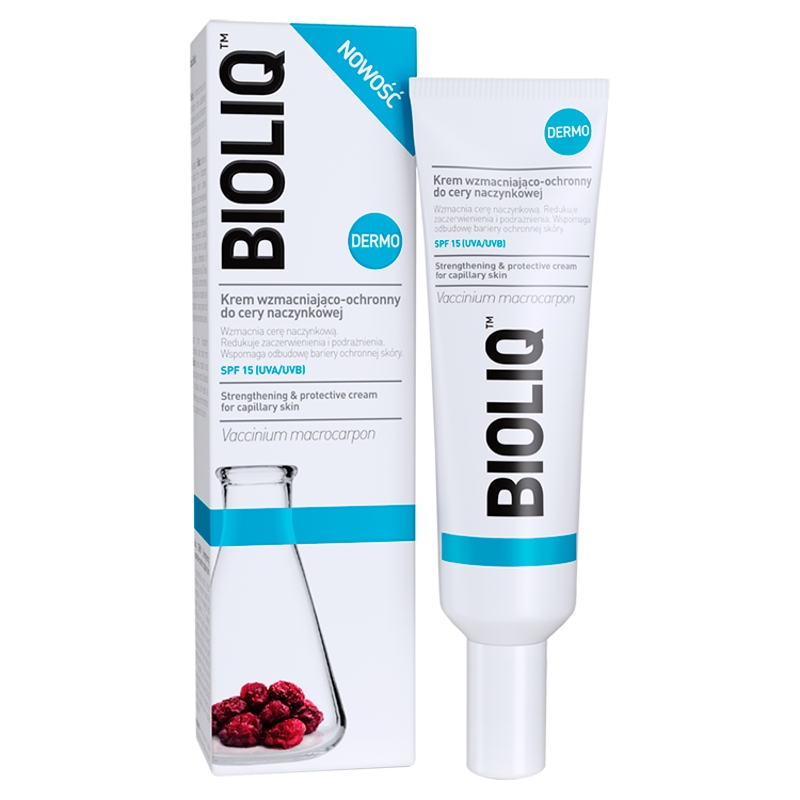 Bioliq Dermo, krem wzmacniająco - ochronny do cery naczynkowej, 30 ml