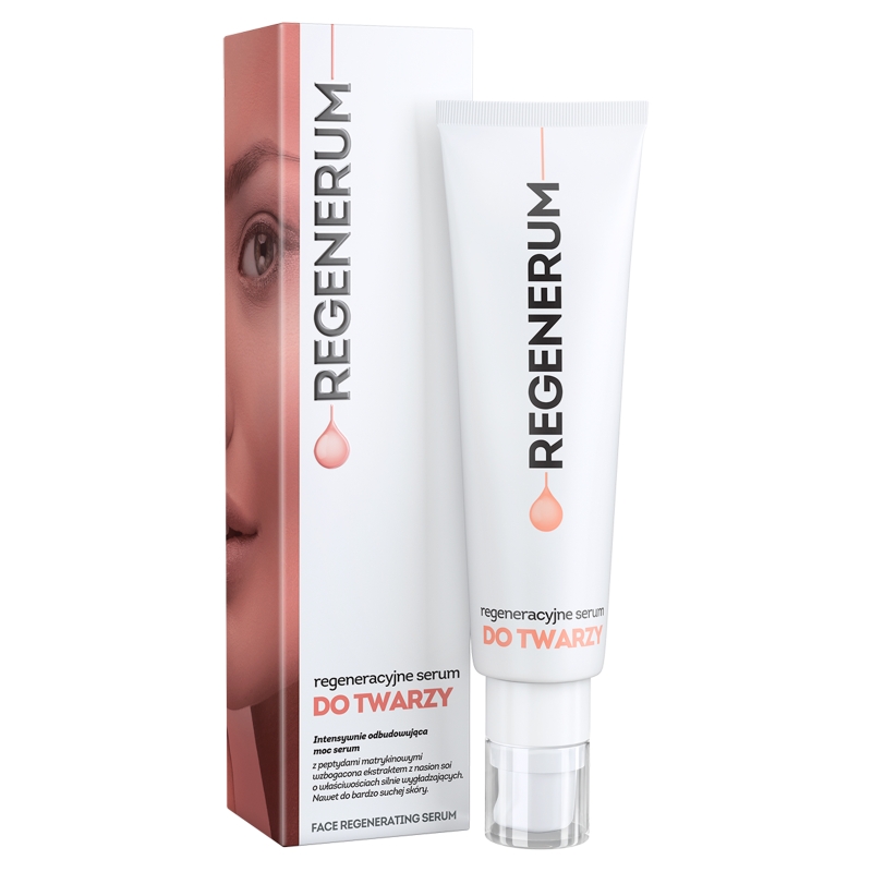 Regenerum regeneracyjne serum do twarzy, nawet do bardzo suchej i wrażliwej skóry twarzy, 50 ml