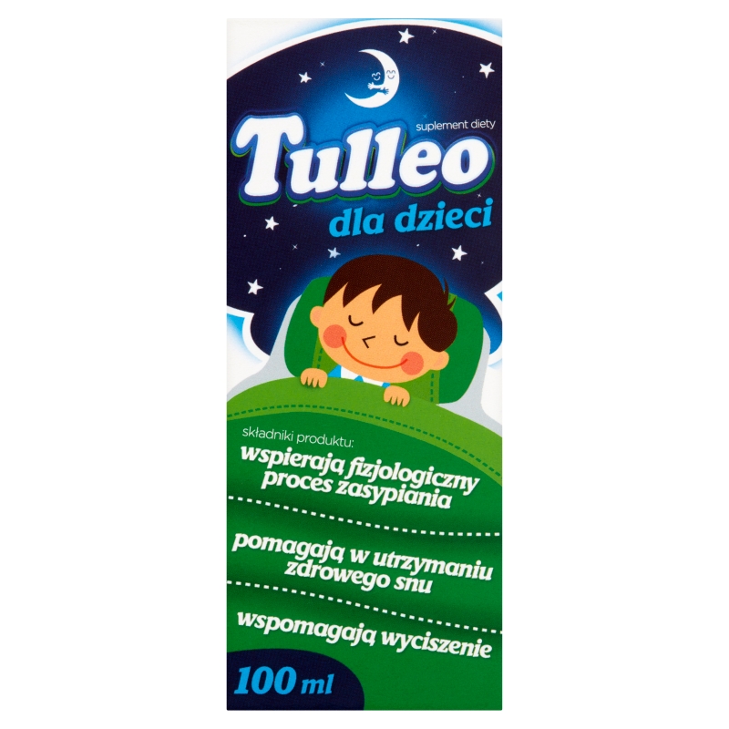 Tulleo, płyn doustny ze składnikami wspierającymi w problemach z zasypianiem u dzieci, 100 ml